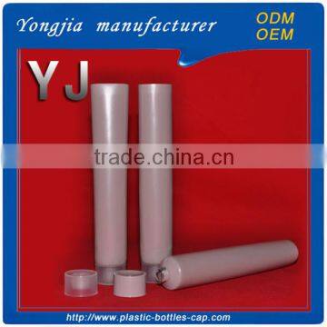 Mini cosmetic package plastic shaving cream hose with PP cap
