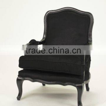 Solid Birch Wood black fabric Coffee room use Chair/modern armchair(CH-863)