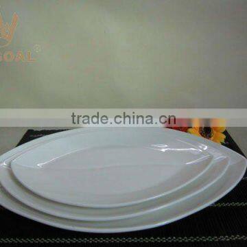 porcelain leaf-shaped plate dinner set