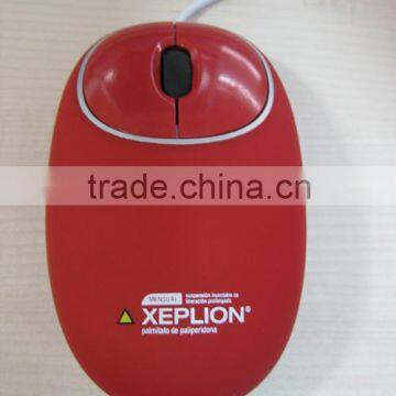 2014-HOT MFGA wired mouse ,silicon squeeze mouse as new year giveaway