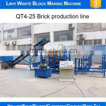Fully Automatic Hydraulic Station QT4-25 Automatic Concrete Hollow Block Making Machine photo-2