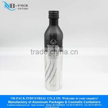 Aluminum vodka bottle