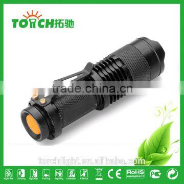 Mini Led Flashlight 5W 300 Lumen Cre e Waterproof Zoomable 3 Modes LED Flashlight For AA/14500 Battary TL-3001 photo-5