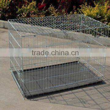 china galvanized steel iron xxl dog crate