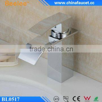 Beelee Waterfall Mixer Bathroom Basin Faucet with Single Hole Single Handle