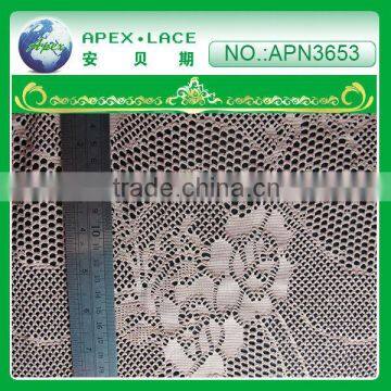 mesh fabric for chair/polyester lace fabric for girls flower lace dress-APN3653