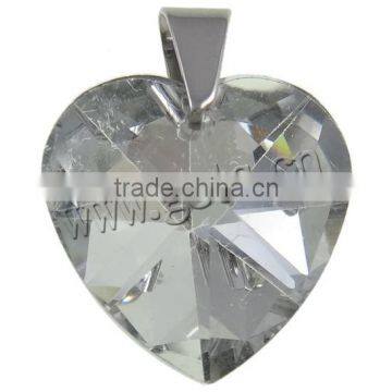 27x22x11mm More Colors For Choice With Stainless Steel Crystal Pendants