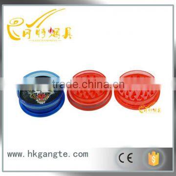 2 part plastic Smoking herb grinder with meshes GT05004