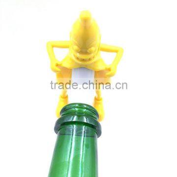2016 New Arrival Novelty Evil Banana Man Wine Bottle Stopper photo-2
