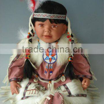 24'' Indian girl Doll made in vinyl and silicon