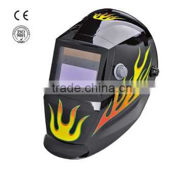 Auto darkening welding mask