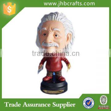 Personalized made resin einstein bobble head