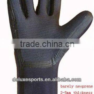 Soft barely neoprene material gloves for diving/kayaking/swimming