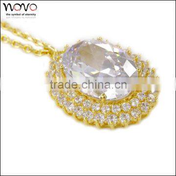 Fashion Handwork Crystal Brass Jewelry Necklace photo-2