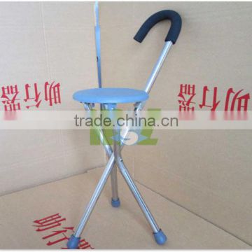 Stainless steel folding cane with seat - MSLAC04