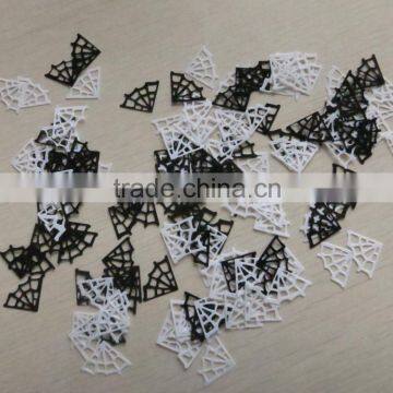 2.5X1.5cm Metallic PVC Spider Net Halloween Confetti for party decoration