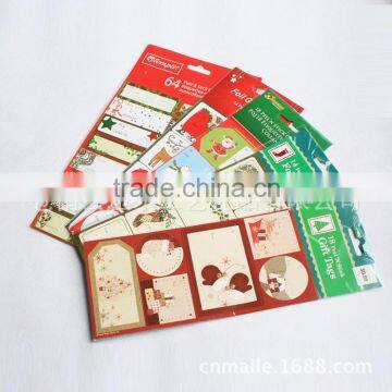 Merry Christmas paper sticker,promotional gift paper sticker