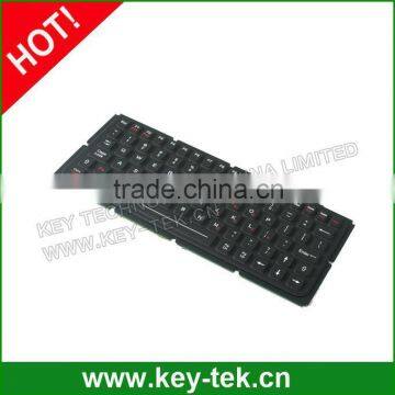 IP65 Rear Panel Mounting Silicone Keyboard With PS/2 Interface