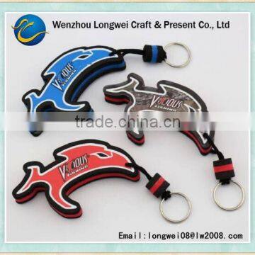 eva foam keychain/dolphin keyring/ eva floating keychain