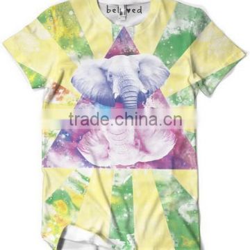 Cool style full sublimation Fancy 100%cotton High quality Latest style printing sublimation t-shirt