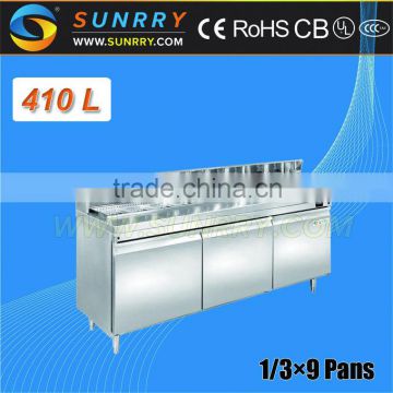 Air Cooling Salad Display Bar Eletric Slad Bar With Stainless Steel Cover (SY-RST1800S SUNRRY)