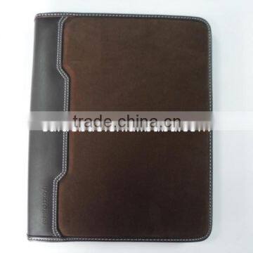 Cusom High Quality PU Leather a4 Portfolio Folder With Notepad and Calculator photo-2