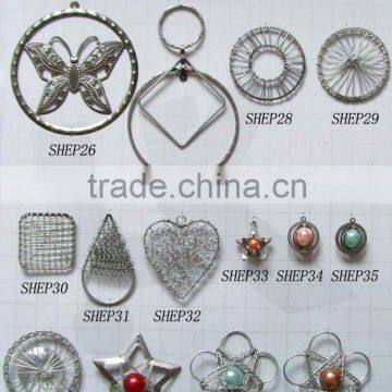 Fashion Earring Hollow Iron Pendant