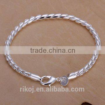 2015 Wholesale Exquisite 925 silver infinity bracelet