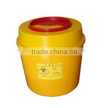 plastic round medical sharps container with lid 1L--6L