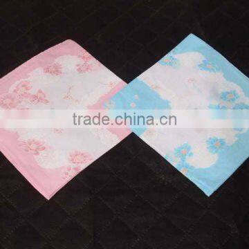 pink&light blue handkerchief