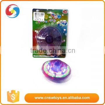 toy to kids UPO toy colorful flash light plastic spinning top