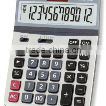 12 digits calculate desktop calculator with adjustable angle display KT-9V