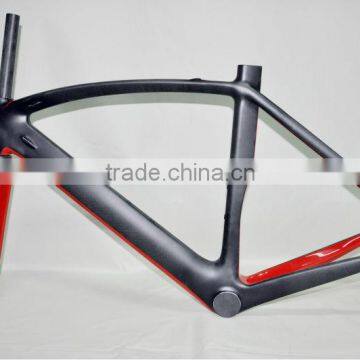 2014 hot demond cheapest inner cable route carbon road bicycle frame with high quality