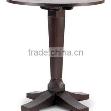 commercial round wooden coffee table use in hotel room HDCT280