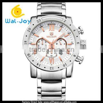 WJ-5501S Factory Direct Luxury High-grade Water Resistant Multifunction Megir Watch photo-2