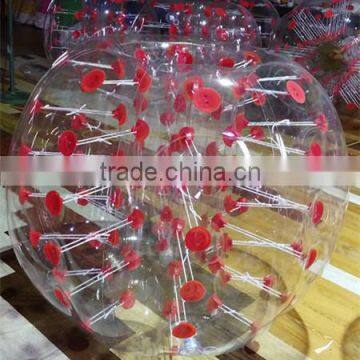 Professional manufacturer factory wholesale inflatable bumper ball suit with blower