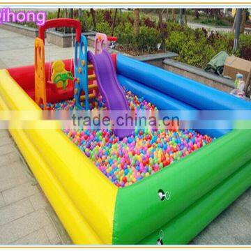 Inflatable rectangle pool/ PVC inflatable ball pit pool for children/ inflatable swimming pool singapore