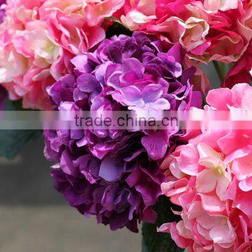 Long stem China artificial flowers bulk hydrangea silk flowers                        
                                                Quality Choice