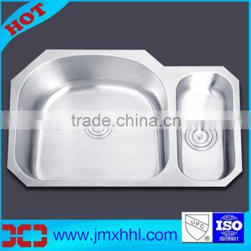 8152AL Jiangmen Manufacturer Undermount Vessel Double Stainless Steel Sink