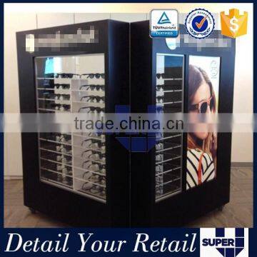 2016 Best Design MDF Board Movable Glass Shop Cabinets For Sunglass