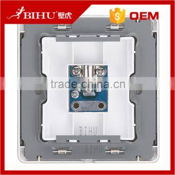 Wholesale Factory Sale Single/double TV Socket Stainless Steel Wall Socket