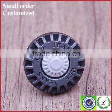 Wholesale fashion usa embossed jean clothing large metal buttons