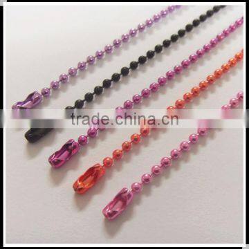 Custom Various Color Metal Ball Chain