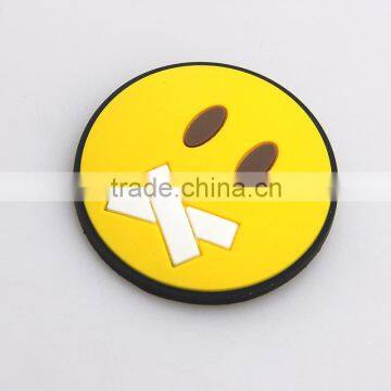 Top Selling Silicon Smilling Emoji Round Magnetic Brooch for Party Girl's Kid's Brooch Pin Supplier's Choice photo-5