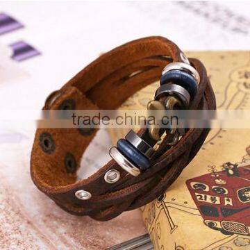 New Charm Cooper Infinity Leather Braid Friendship Bracelet