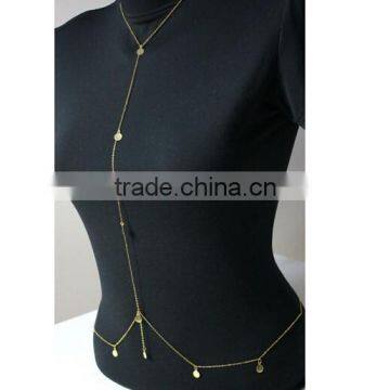 New Design Women Sexy Bikini Paillette Waist Belly Body Chian Necklace