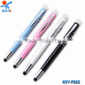 colorful 3 in 1multifunctional ball pen with led light