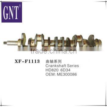 excavator engine Crankshaft for HD820 6D34