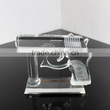 Custom crystal gun model home decoration gifts