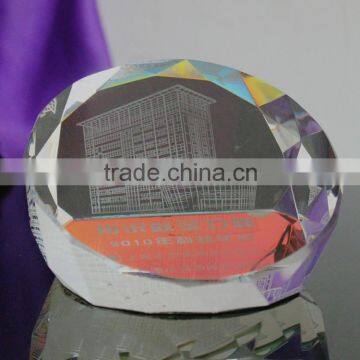 2016 crystal prism dice unique paperweight in china